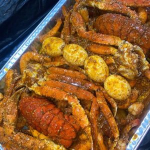 SEAFOOD AND EXTRA CORN